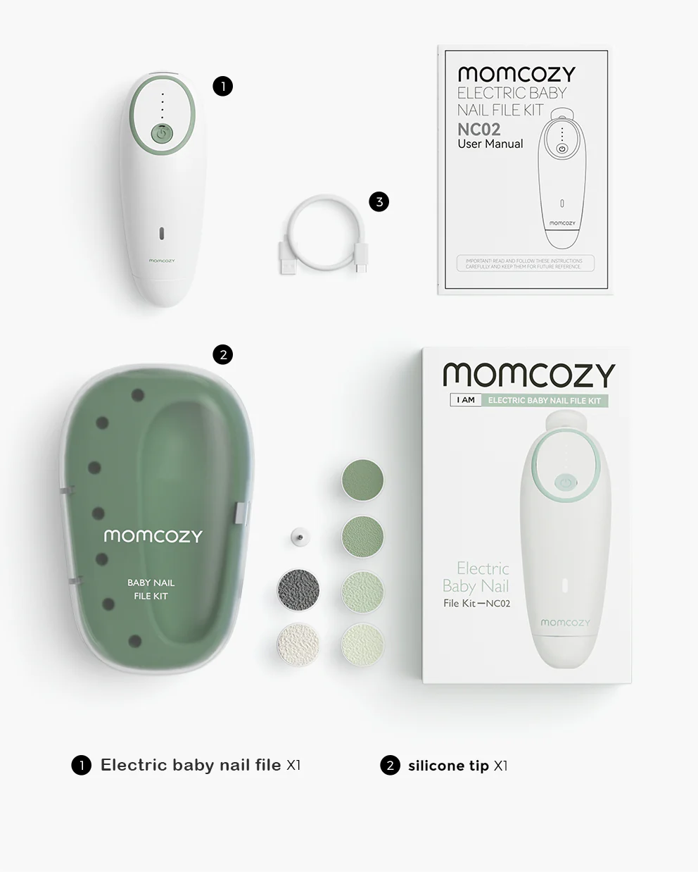 Momcozy - Electric Baby Nail File - Low Noise - Figura 3