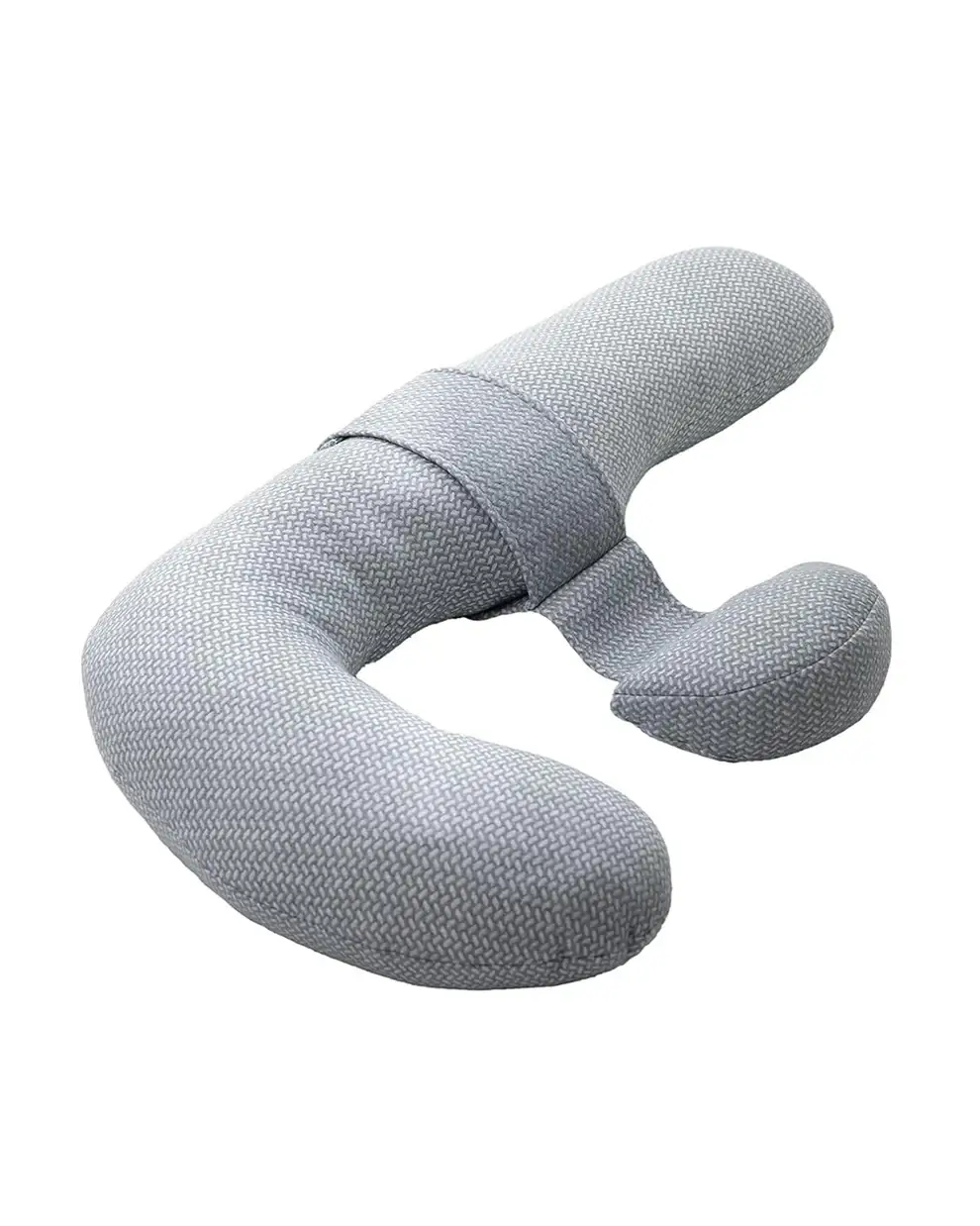 Momcozy Original F Shape Pregnancy Pillow with Air Layer Cover Grey