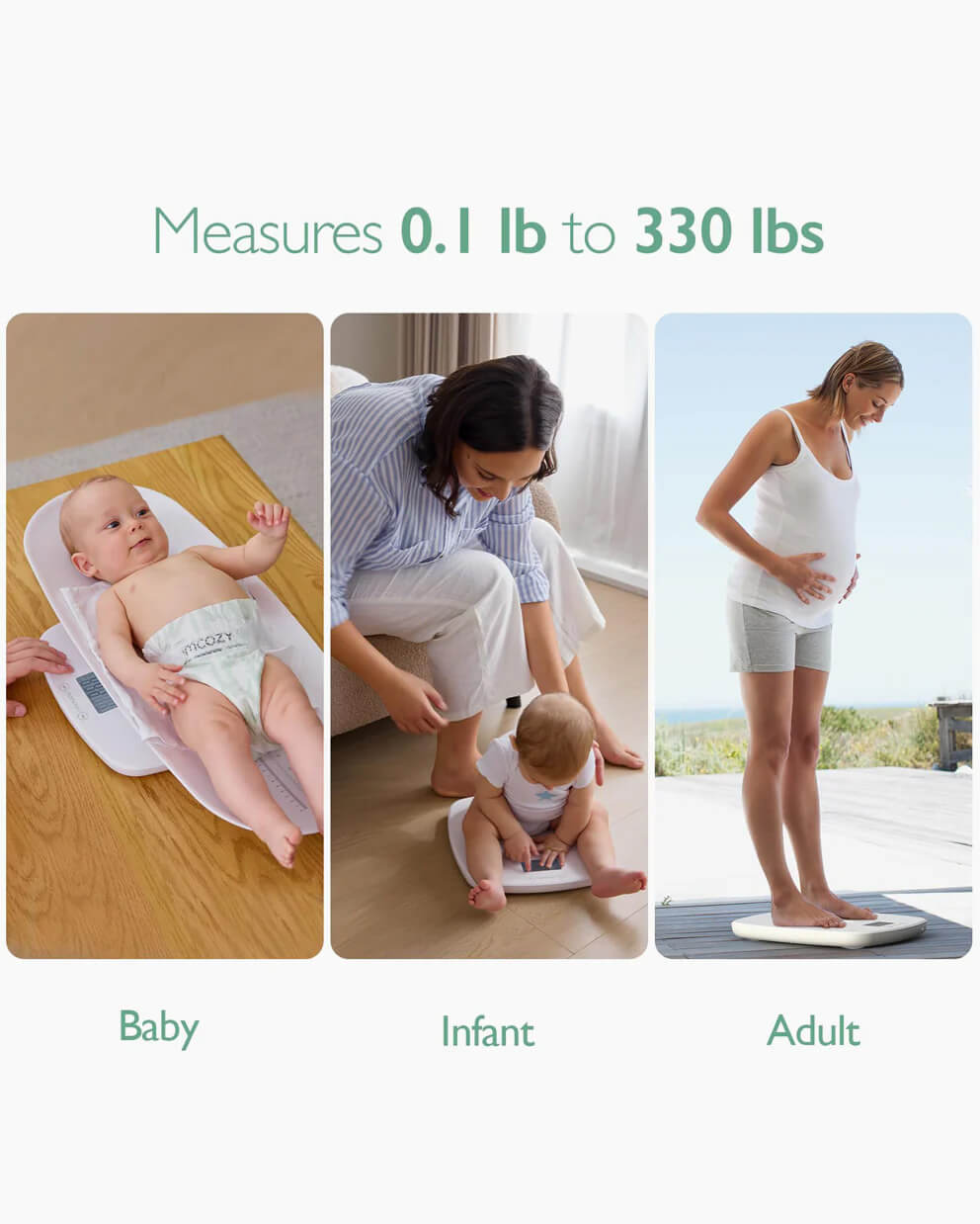 Momcozy Multi- Function Baby Scale - Weight & Height Measurement - Image 3