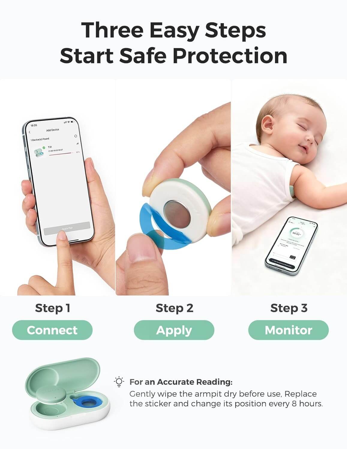 Momcozy Smart Wearable Baby Thermometer - Figura 10