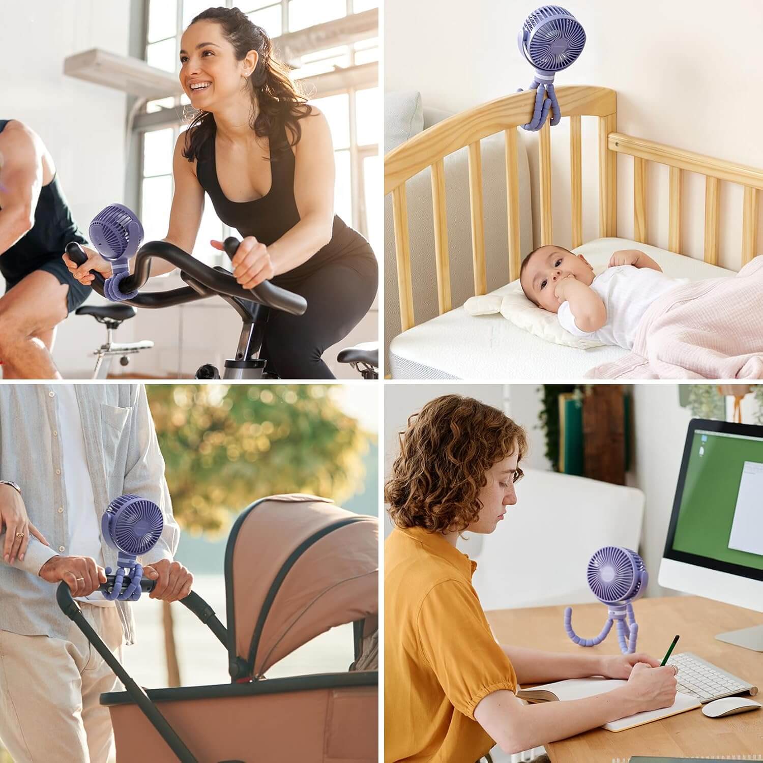 Momcozy 8000mAh Portable Stroller Fan, 27H Ultra-long Battery Life - Figura 6