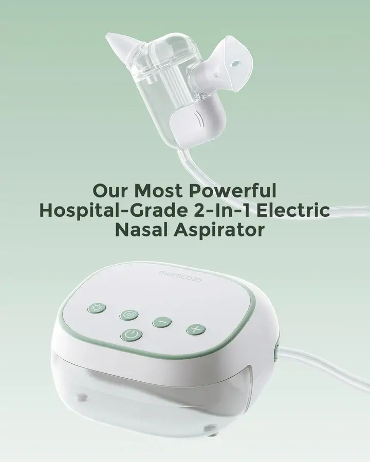 Momcozy BreezyClear Pro™ 2-in-1 Spray & Suction Electric Nasal Aspirator - Image 4