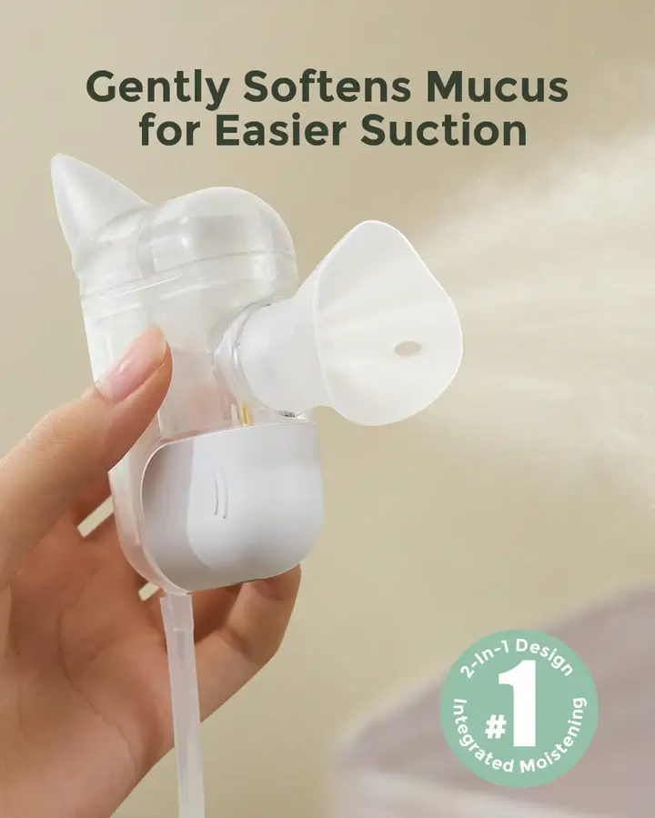 Momcozy BreezyClear Pro™ 2-in-1 Spray & Suction Electric Nasal Aspirator - Image 2
