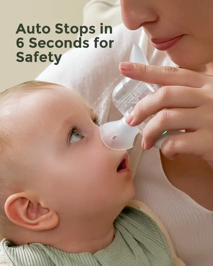 Momcozy BreezyClear Pro™ 2-in-1 Spray & Suction Electric Nasal Aspirator - Image 6