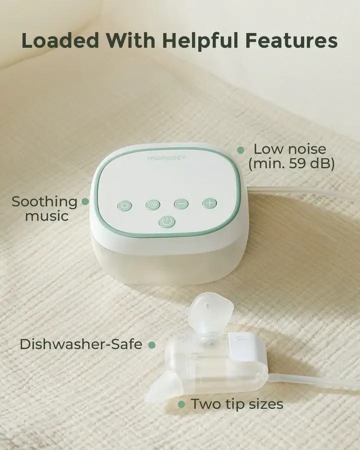 Momcozy BreezyClear Pro™ 2-in-1 Spray & Suction Electric Nasal Aspirator - Image 8
