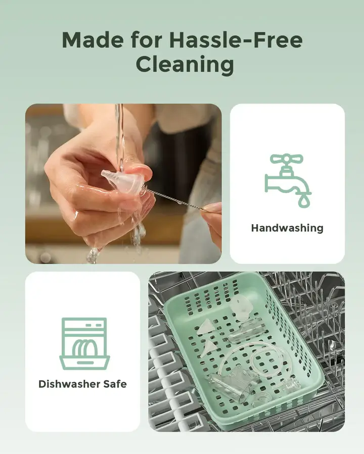 Momcozy BreezyClear Pro™ 2-in-1 Spray & Suction Electric Nasal Aspirator - Image 5