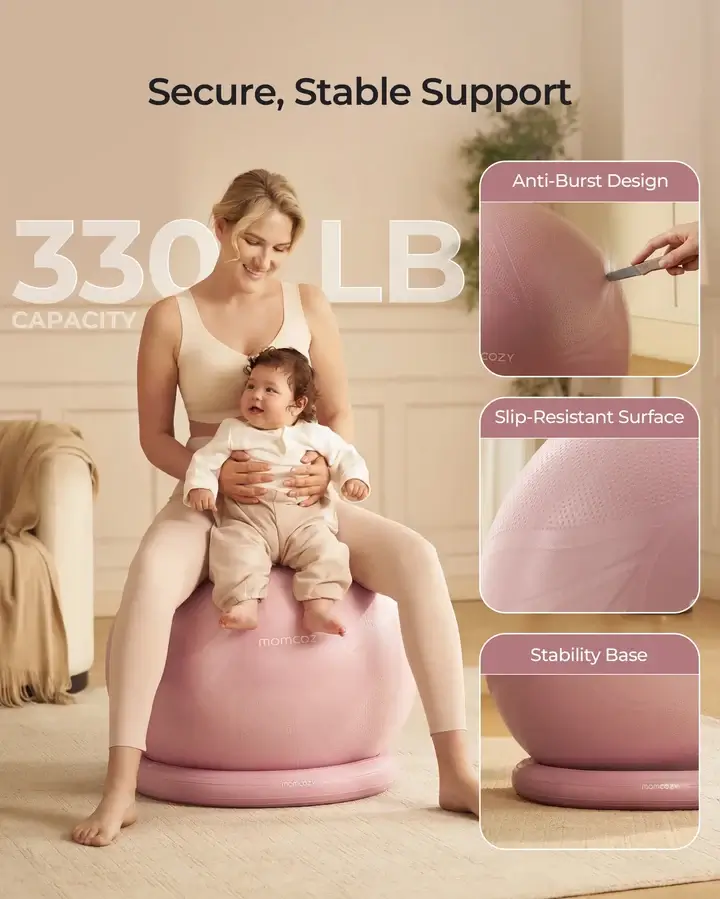 Momcozy BirthEase Pregnancy Ball Set— Birthing Ball - Figura 8